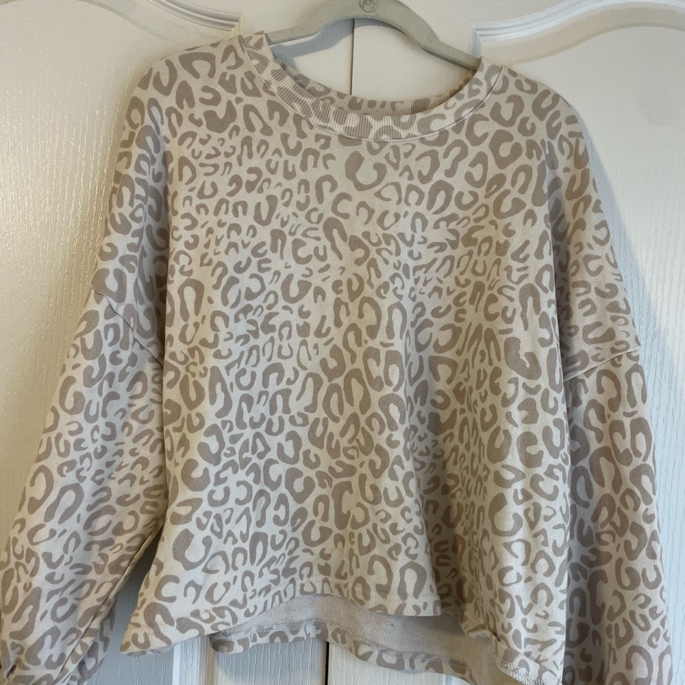 Time and True tan long sleeve sweatshirt